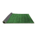 Sideview of Abstract Emerald Green Contemporary Rug, con19emgrn