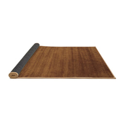 Sideview of Abstract Brown Contemporary Rug, con19brn