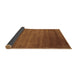 Sideview of Abstract Brown Contemporary Rug, con19brn