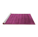 Sideview of Machine Washable Abstract Purple Contemporary Area Rugs, wshcon19pur