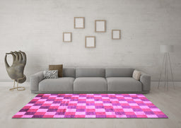 Machine Washable CON1X Purple CON1X Area Rugs in a Living Room, wshcon1pur