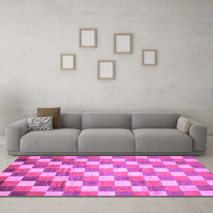 Machine Washable CON1X Purple CON1X Area Rugs in a Living Room, wshcon1pur