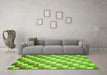 Machine Washable CON1X Green CON1X Area Rugs in a Living Room,, wshcon1grn