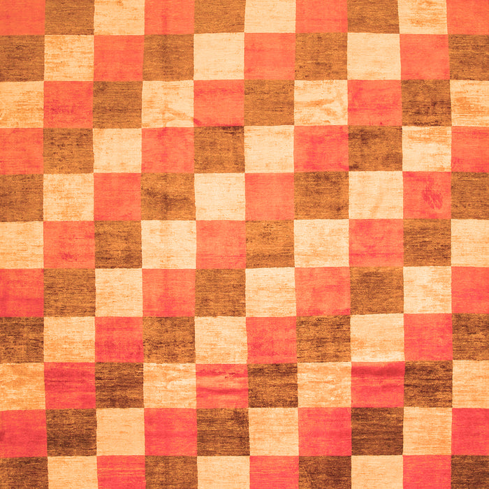 Serging Thickness of Machine Washable CON1X Orange CON1X Area Rugs, wshcon1org