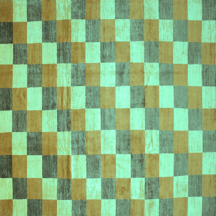 Square Machine Washable CON1X Turquoise CON1X Area Rugs, wshcon1turq