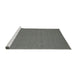 Serging Thickness of Machine Washable Contemporary Platinum Gray Rug, wshcon200