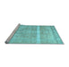 Sideview of Machine Washable Abstract Light Blue Contemporary Rug, wshcon2000lblu