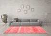 Contemporary Red Washable Rugs