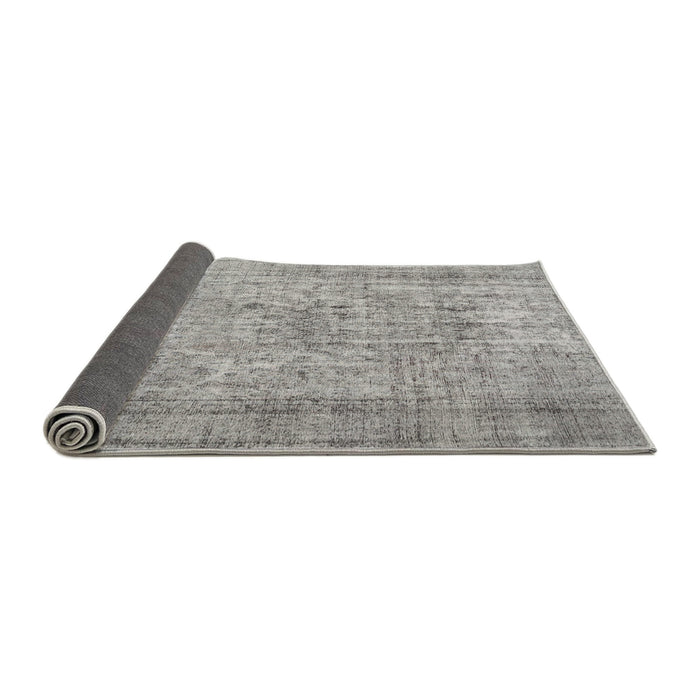 Thickness of Contemporary Gray Modern Rug, con2001