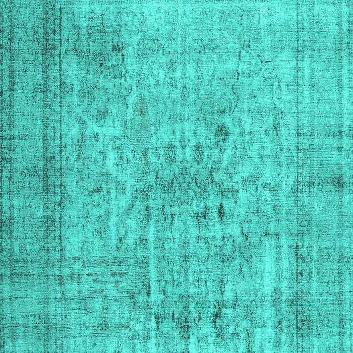 Machine Washable Abstract Turquoise Contemporary Area Rugs, wshcon2001turq