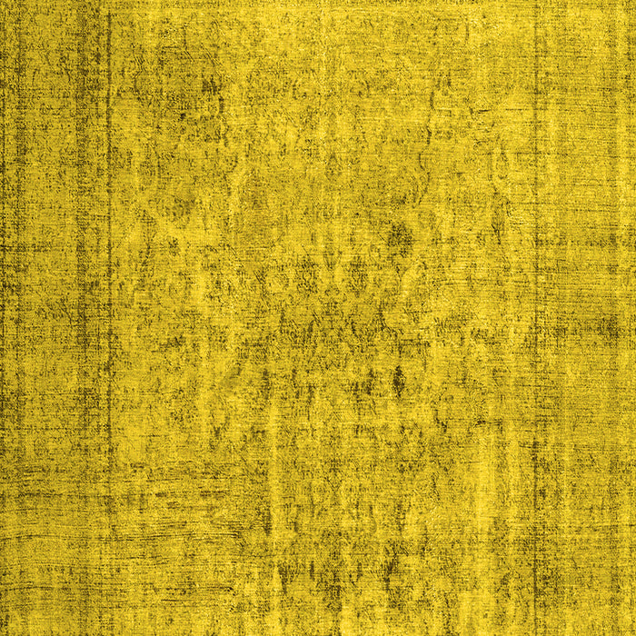 Machine Washable Abstract Yellow Contemporary Rug, wshcon2001yw