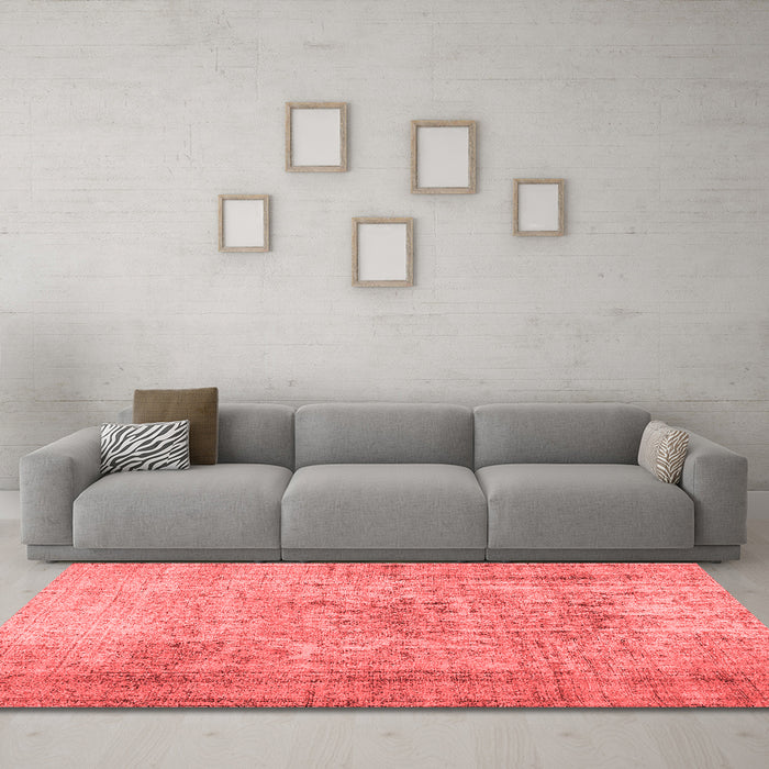 Contemporary Red Washable Rugs