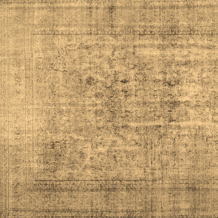 Square Machine Washable Abstract Brown Contemporary Rug, wshcon2001brn