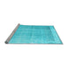 Sideview of Machine Washable Abstract Light Blue Contemporary Rug, wshcon2002lblu