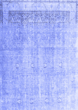 Abstract Blue Contemporary Rug, con2002blu