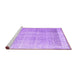 Sideview of Machine Washable Abstract Purple Contemporary Area Rugs, wshcon2002pur