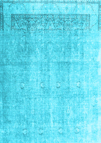 Abstract Light Blue Contemporary Rug, con2002lblu