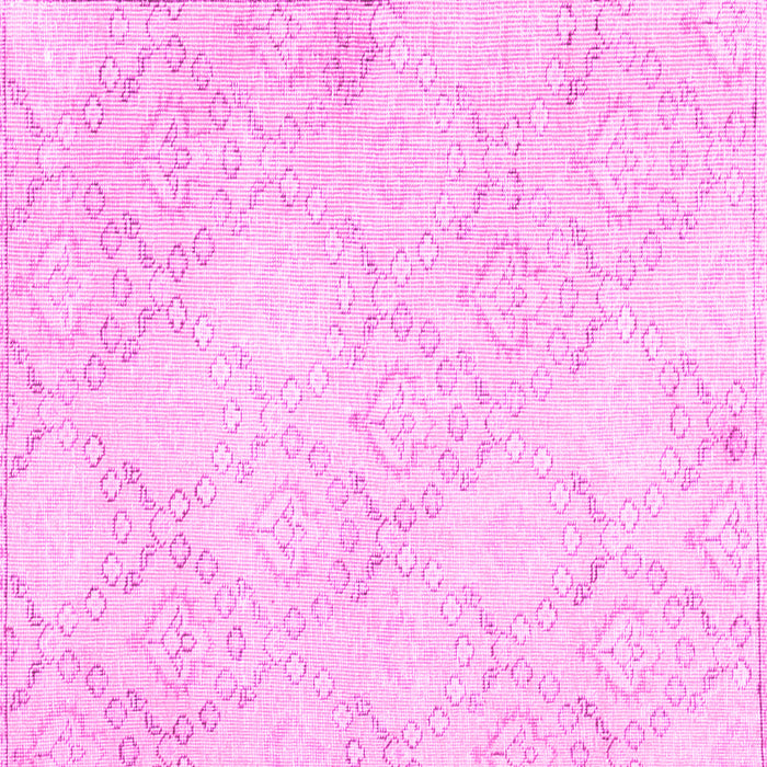 Square Machine Washable Abstract Pink Contemporary Rug, wshcon2003pnk