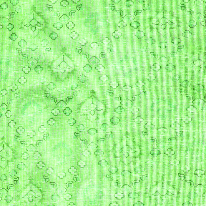 Serging Thickness of Machine Washable Abstract Green Contemporary Area Rugs, wshcon2003grn