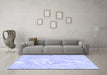 Machine Washable Abstract Blue Contemporary Rug in a Living Room, wshcon2003blu