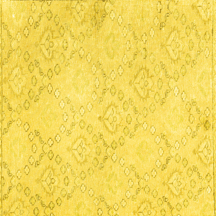 Square Abstract Yellow Contemporary Rug, con2003yw