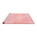 Contemporary Red Washable Rugs