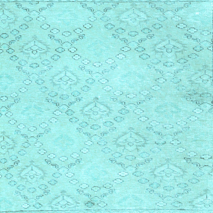 Square Machine Washable Abstract Light Blue Contemporary Rug, wshcon2003lblu