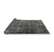 Thickness of Contemporary Charcoal Gray Modern Rug, con2004