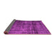 Sideview of Abstract Pink Contemporary Rug, con2004pnk