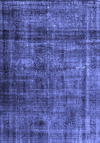 Abstract Blue Contemporary Rug, con2004blu