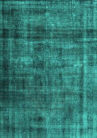 Abstract Turquoise Contemporary Rug, con2004turq