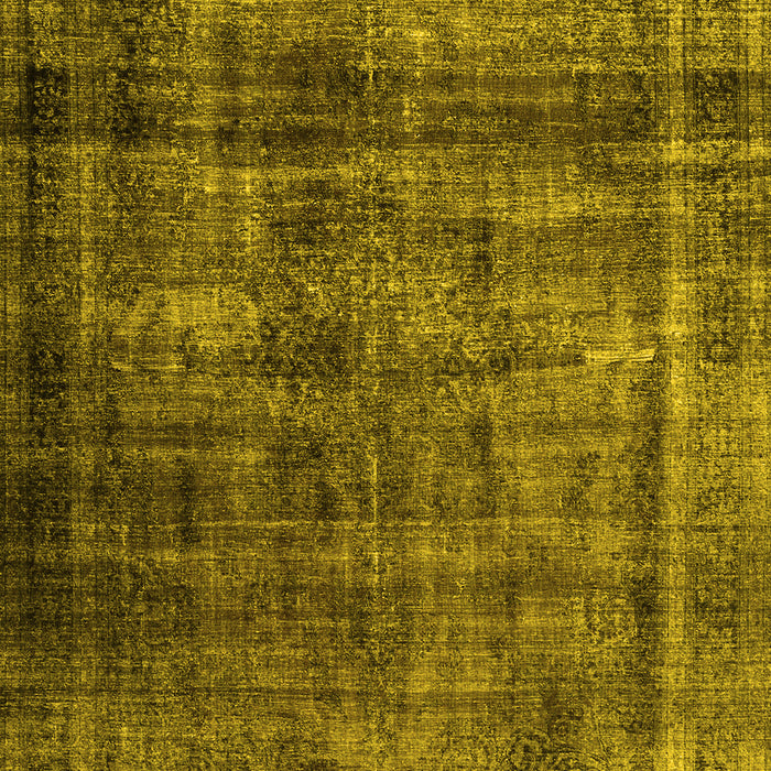 Abstract Yellow Contemporary Rug, con2004yw