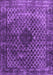 Machine Washable Abstract Purple Contemporary Area Rugs, wshcon2005pur