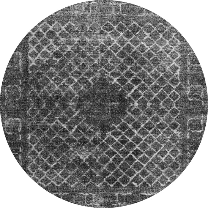 Square Abstract Gray Contemporary Rug, con2005gry