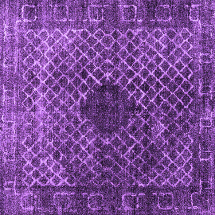 Square Abstract Purple Contemporary Rug, con2005pur