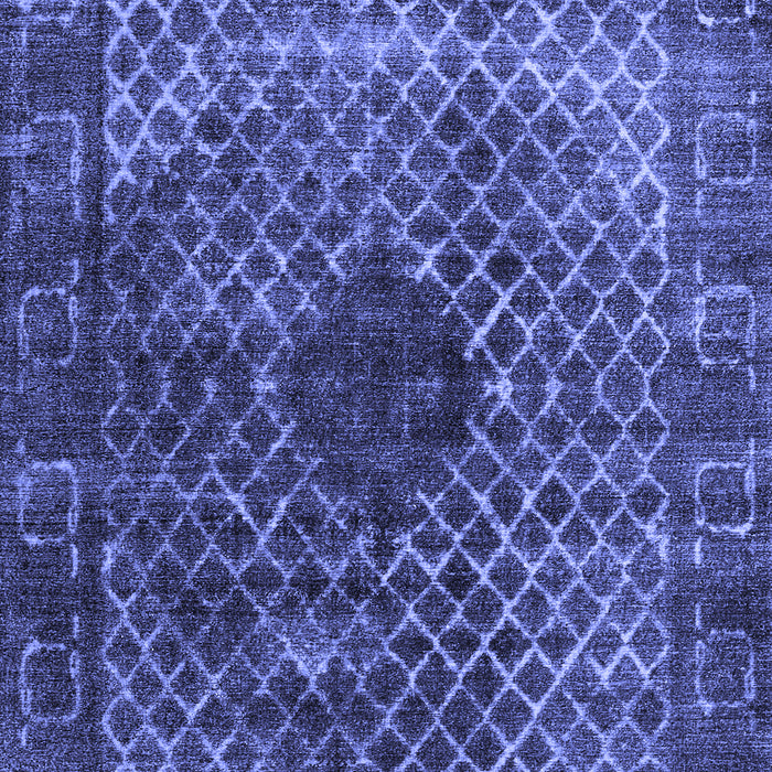 Machine Washable Abstract Blue Contemporary Rug, wshcon2005blu