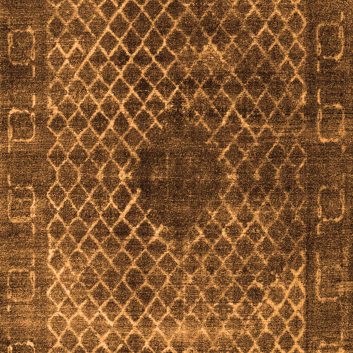 Abstract Orange Contemporary Rug, con2005org