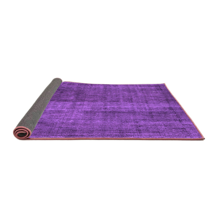 Sideview of Abstract Purple Contemporary Rug, con2006pur