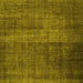 Square Abstract Yellow Contemporary Rug, con2006yw