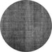 Square Abstract Gray Contemporary Rug, con2006gry