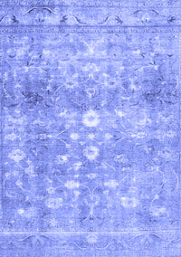 Abstract Blue Contemporary Rug, con2007blu