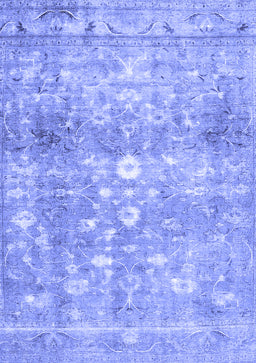 Abstract Blue Contemporary Rug, con2007blu