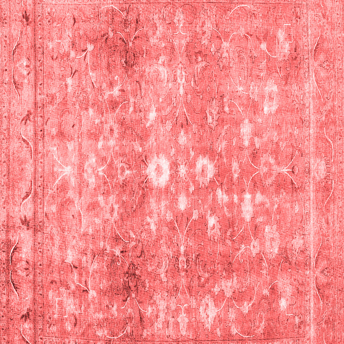 Machine Washable Abstract Red Contemporary Rug, wshcon2007red