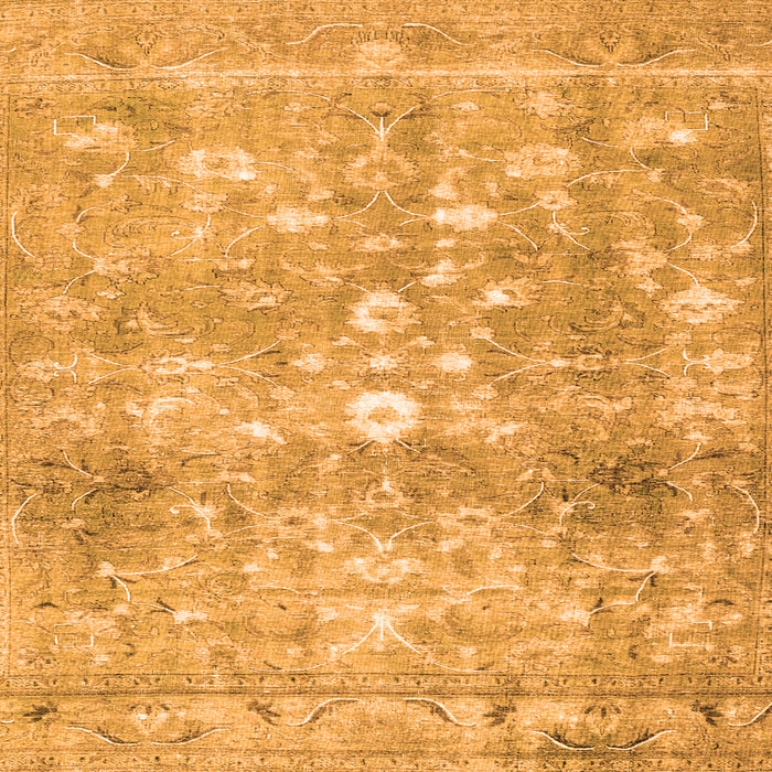 Serging Thickness of Abstract Orange Contemporary Rug, con2007org