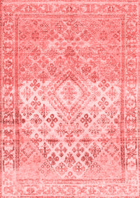 Abstract Red Contemporary Rug, con2008red