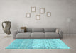 Machine Washable Abstract Light Blue Contemporary Rug in a Living Room, wshcon2008lblu