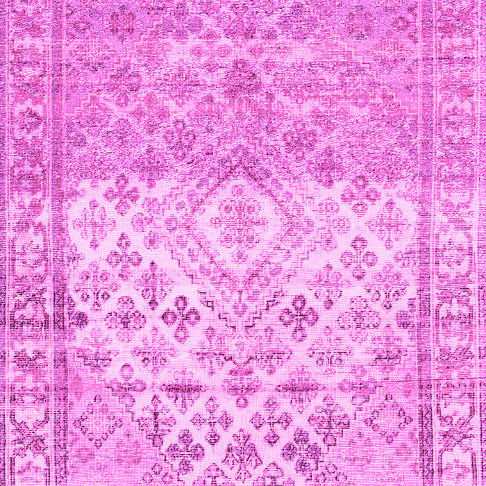 Machine Washable Abstract Pink Contemporary Rug, wshcon2008pnk