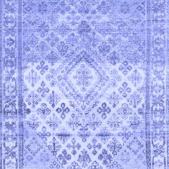 Abstract Blue Contemporary Rug, con2008blu
