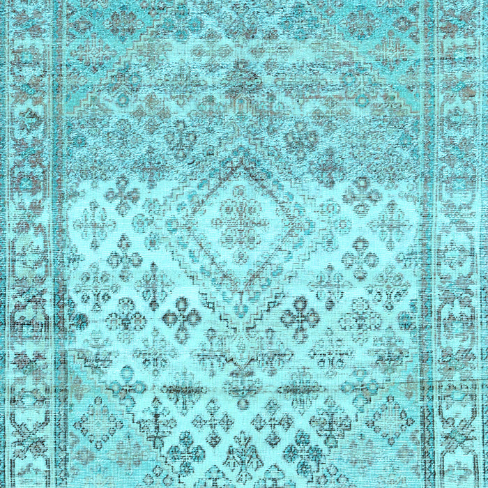 Abstract Light Blue Contemporary Rug, con2008lblu