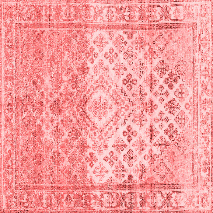 Machine Washable Abstract Red Contemporary Rug, wshcon2008red